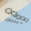 Fishing Split Rings 100Pcs Stainless Steel Lure Rings Saltwater Terminal Tackles Split Rings Fishing Connectors Snap Rings