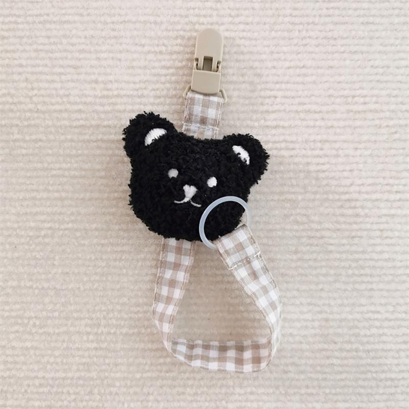 Cadena para Chupete de Bebé Oso de Dibujos Animados Anti-Pérdida Correa para Chupete Encantador Mordedor y Soporte para Chupete Cordón Cinturón Anti-caída