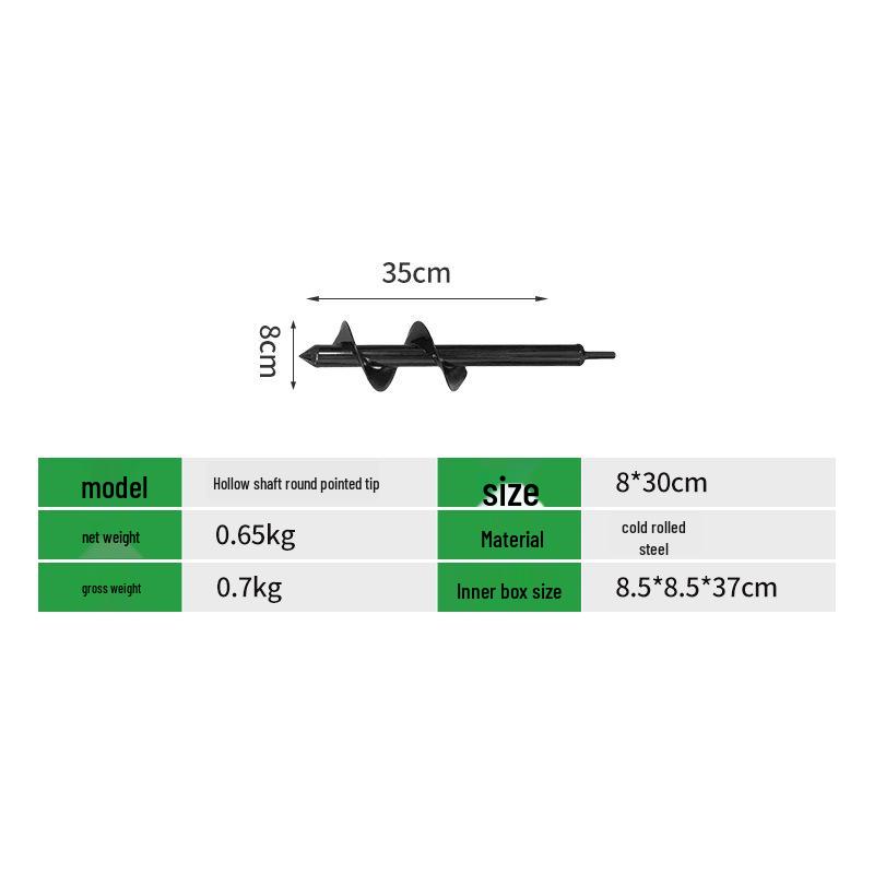 Electric Spiral Drill Bit for Planting Vegetables, Flowers, and Grass - Garden Soil Digging Tool