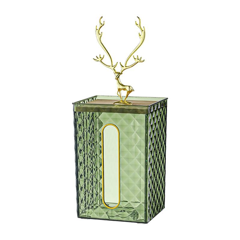 

Household Tissue Box Transparent Desktop Tissue Box Pumping Paper Storage Box Living Room Dining Roo
