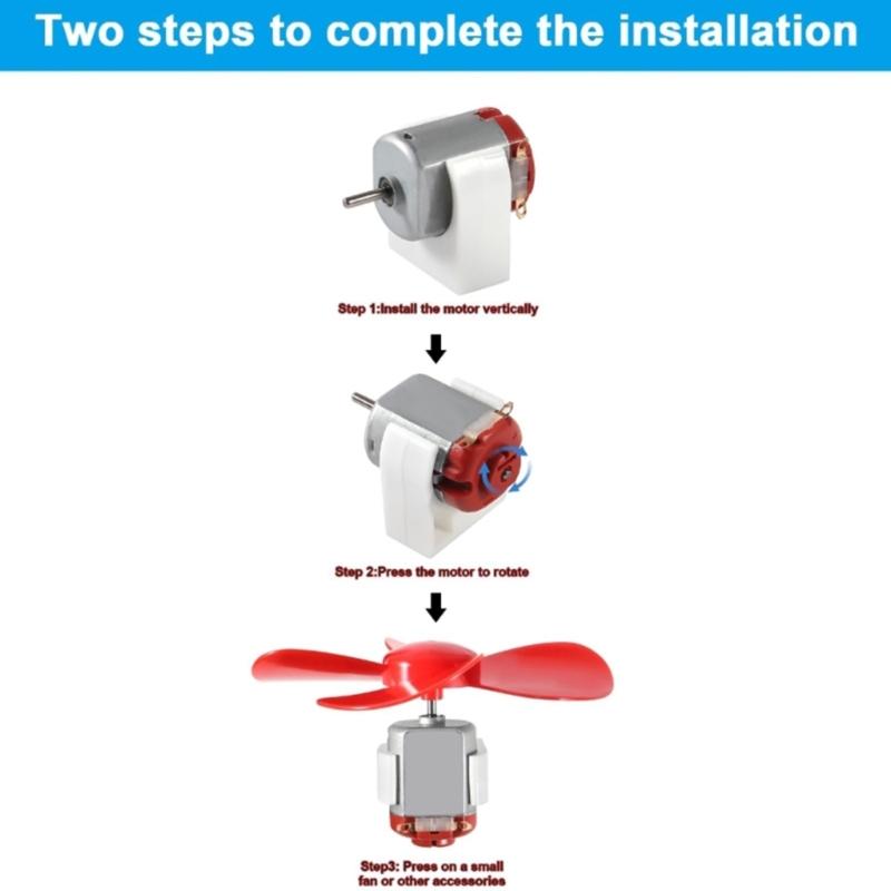 Kids Science Toy Motors Kits 3V-12V Small Electric Hobby Motor Science Experiment Kits For Children Home School Use