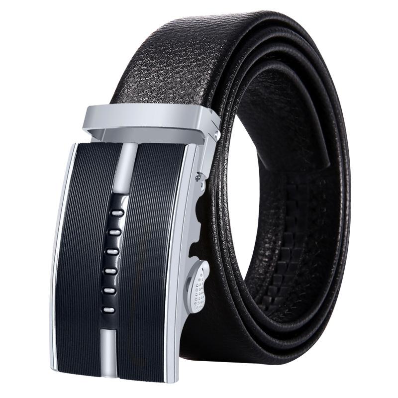 Mary Men's Leather Belt Comfort zaklapávací pásek Mikrovlákno odolné proti poškrábání
