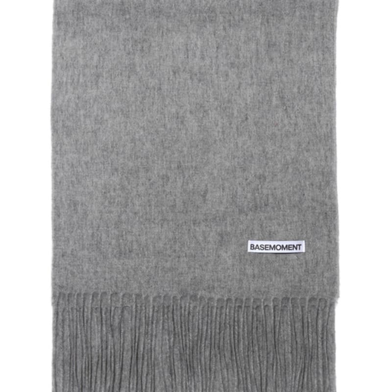 BASEMOMENT Cachecol 100% Lã Cinza