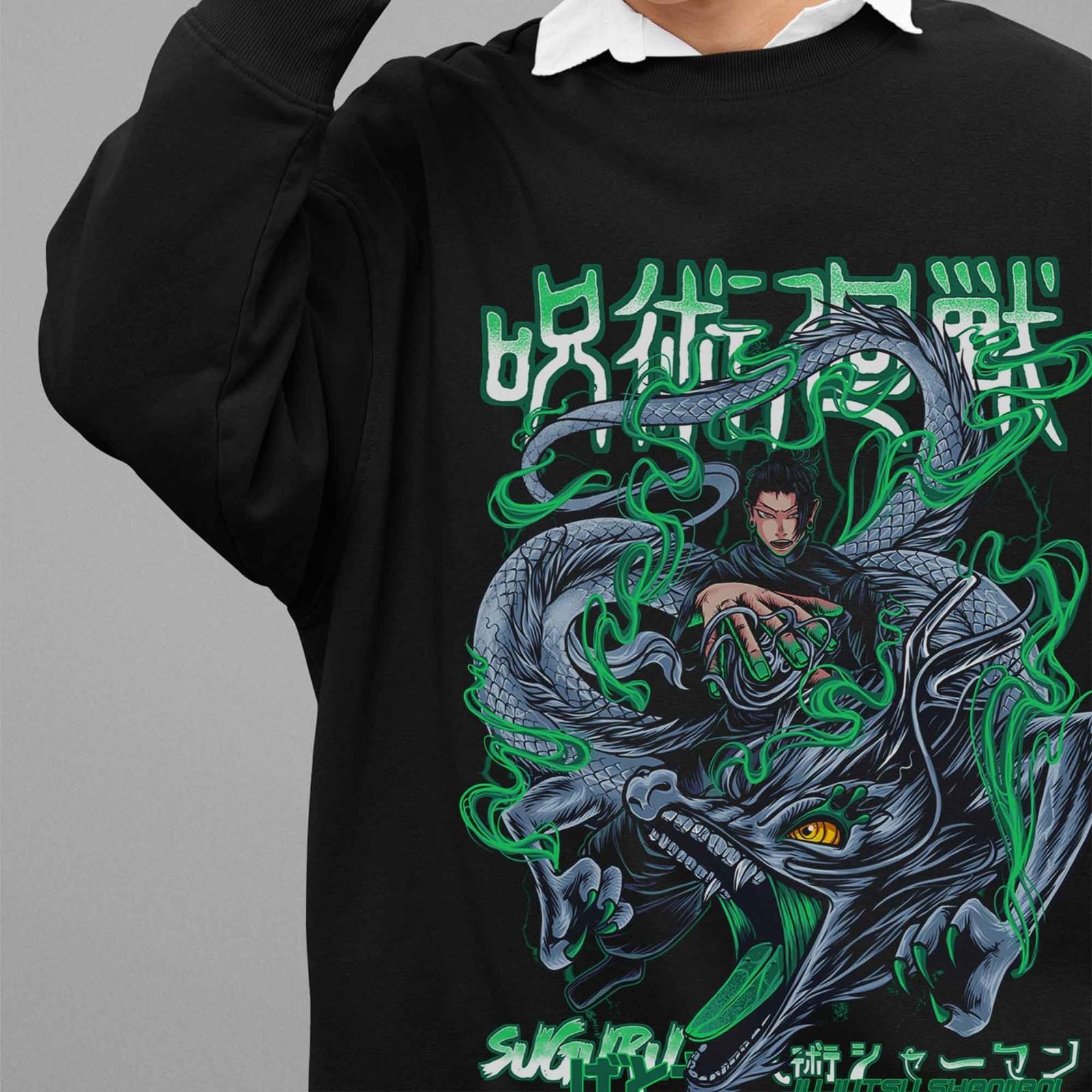 Свитшот Jujutsu Kaisen Свитер Гето Сугуру Пуловер JJK Аниме Годжо Сукуна 4XL