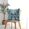 Hatsune Miku Galaxy Throw Pillow, 18.18 Inch Cushion, Accent Pillow, Includes Pillow Core, Hd Print For Sofa Bed Room