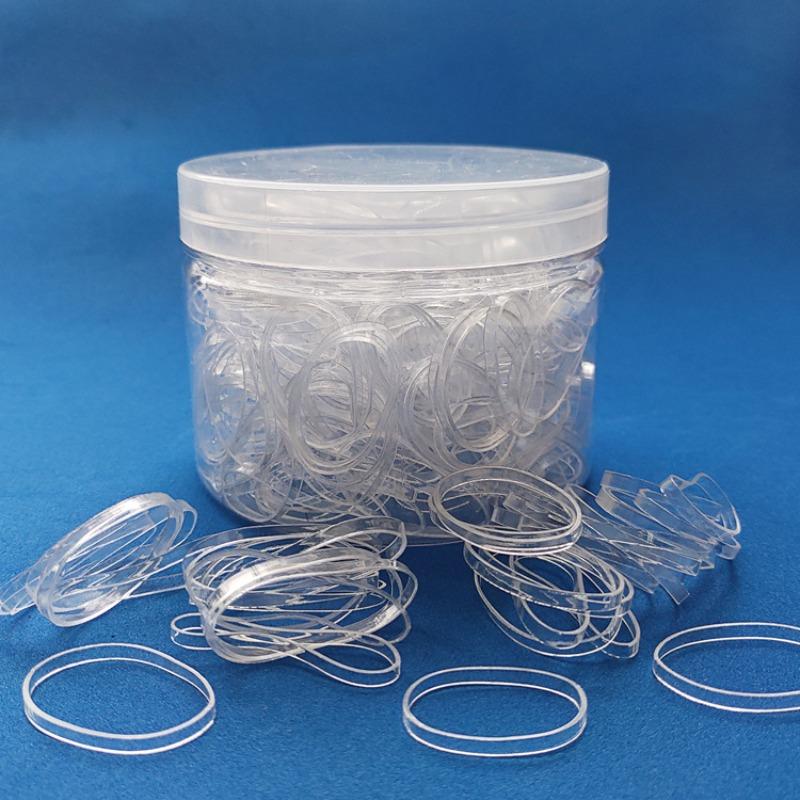 

400 шт./упак. прозрачная резинка для волос, резинка для волос для женщин и девочек, завязывающая резинка для хвоста, аксессуары, инструменты для укладки волос 400pcs прозрачный