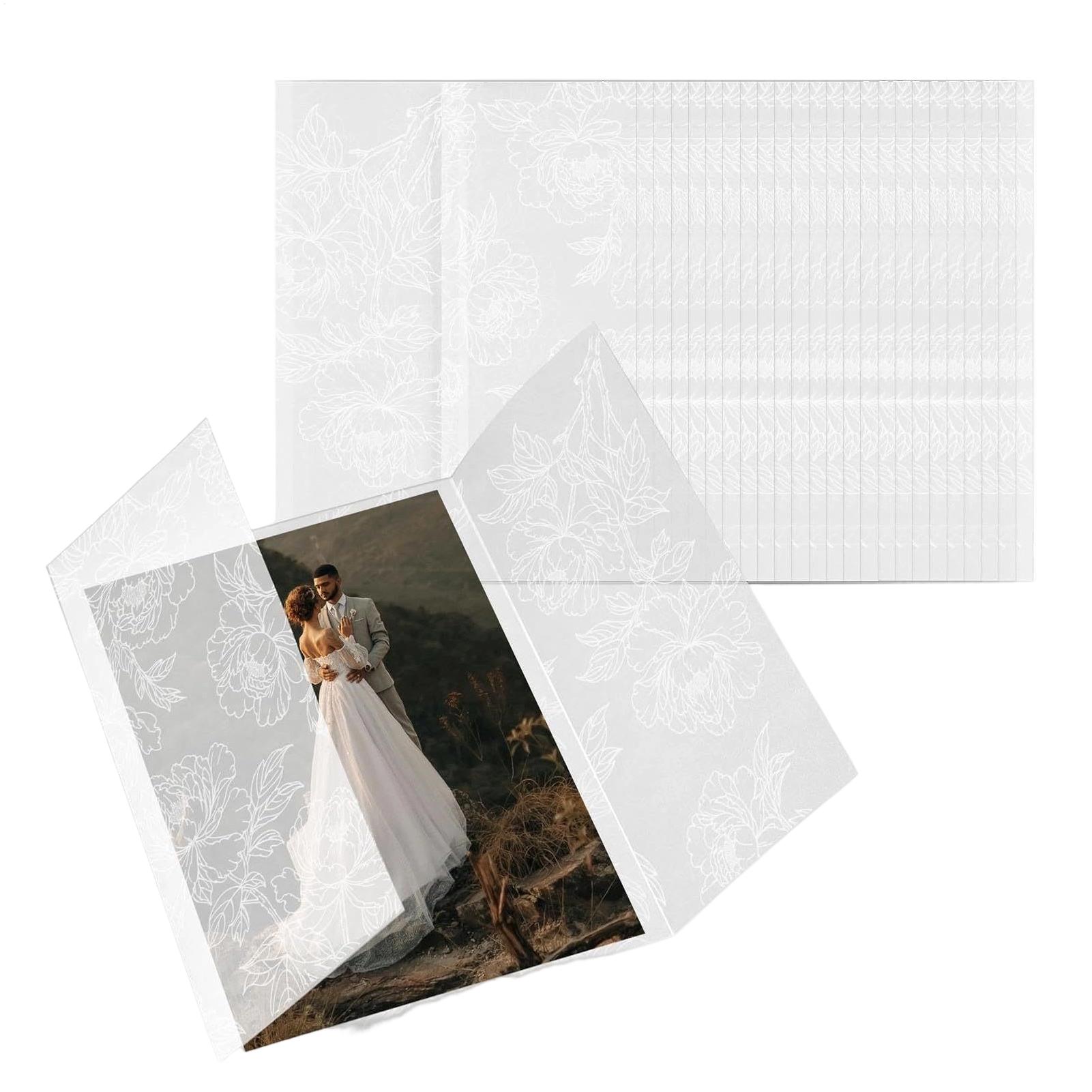 

50 Pieces Flower Pattern Invitation Sleeves Party Greeting Card Wraps 5x7 Inch Wedding Invitation Letter Covers For Invitation China Mainland