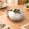 Fluted Shell Dish with Edges Versatile Stainless Steel Conch Serving Elegant for Everyday