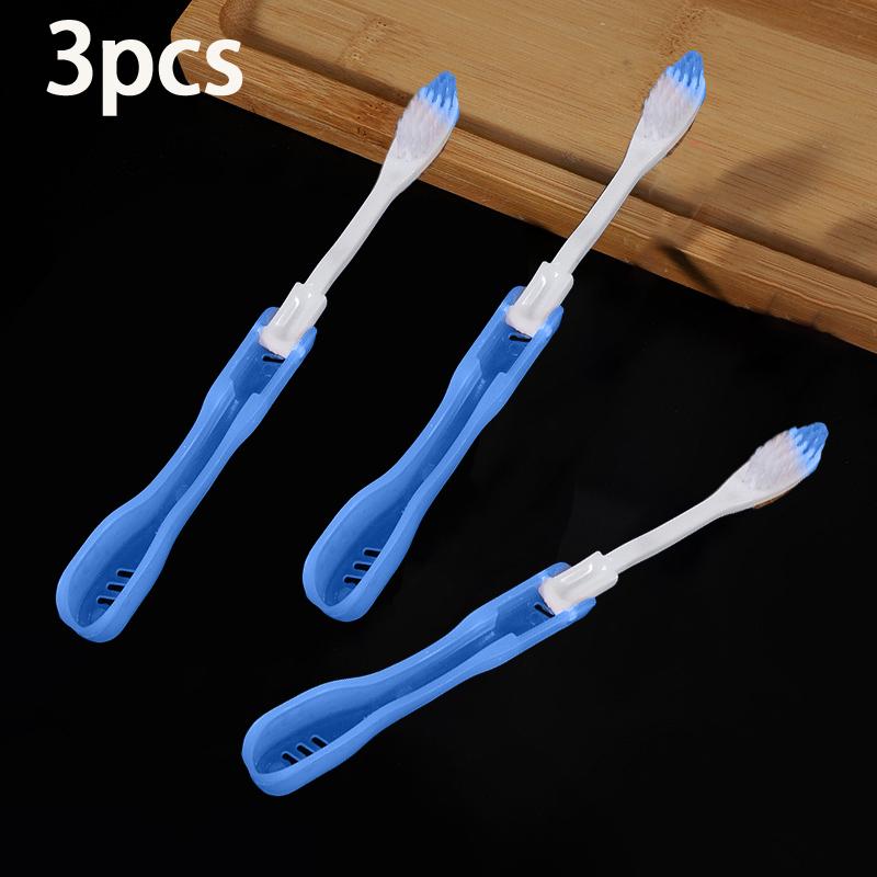 Hygiene Oral Portable Disposable Camping Tooth Brush Folding Toothbrush And Comb Travel Kit