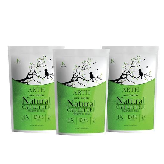 

Наполнитель для кошачьего туалета Arth - Грецкий орех от 101 Lives | 14,1 кг | Ультра контроль запаха | 100% натуральный | Комкующийся | Экологичный |