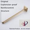 Stainless Steel Shower Arm Wall Mounted Shower Head Extension Pipe Bathroom Accessories 16 Inch Black Brushed Gold Plated