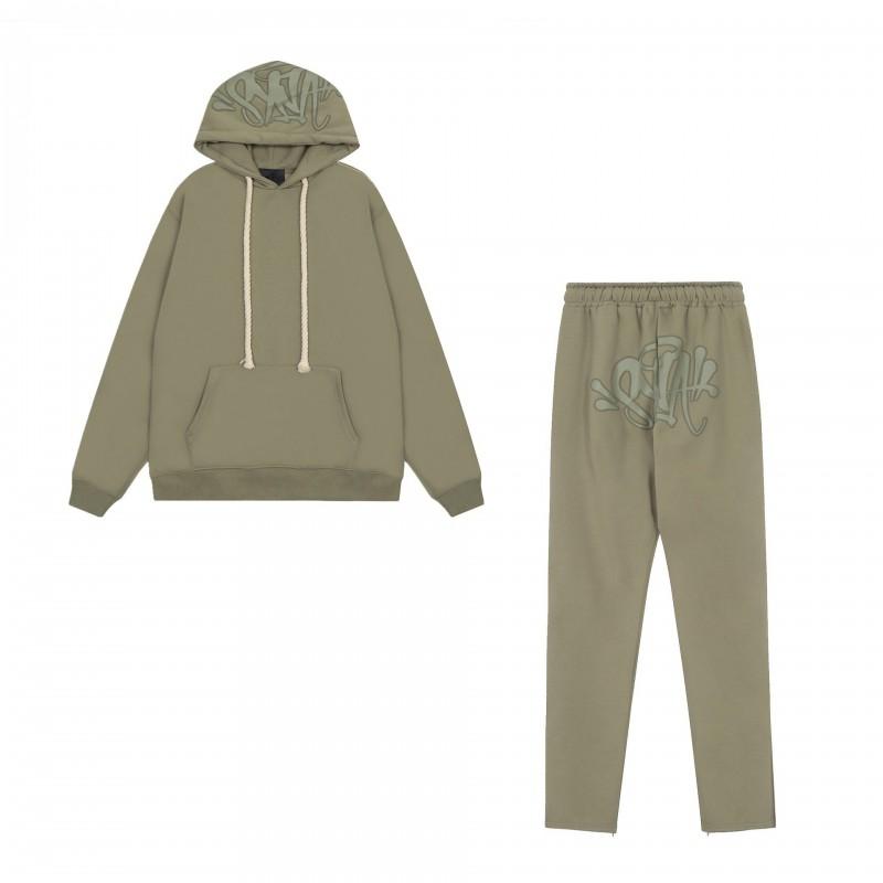 Unisex Y2K Streetwear Hoodie Jogger Set Cotton Blend Loose Fit Casual Outfit Men Women