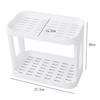 Double-layer Desk Organizer Rack Stationary Container Sundries Stand Pen Holder Cosmetic Storage Basket Office Kitchen Shelf