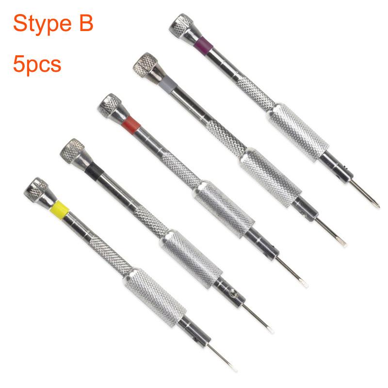 Clock Repair Tool Screwdriver Set 0.8mm-1.6mm Flat Head Screwdriver Kit Professional Watchmakers for Clock Repair Tools