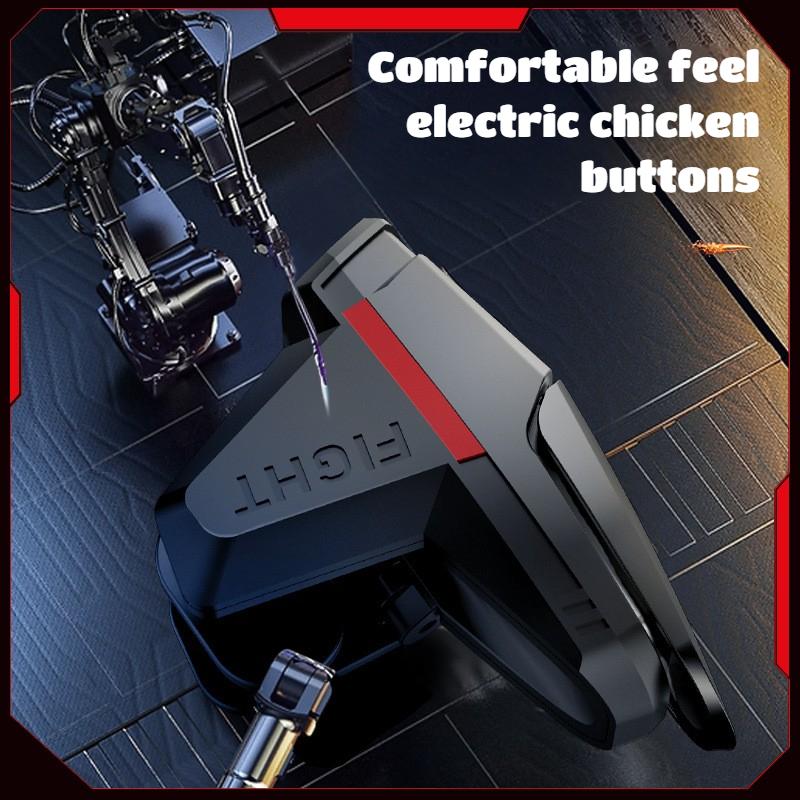 DY05 Mobile Phone Chicken Eating Artifact L1 R1 ABS Alloy Physical Game Triggers Gamepad Controller for IPhone Android Universal 5