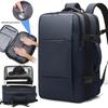 Bange Travel Men 15.6 Inch Laptop Backpack Vacuum Compression Backpack Business School Backpack Expandable Outdoor Backpack