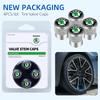 GNL1  For Skoda S Kodiaq Octavia 2 3 Yeti Karoq Rapid Fabia VII A5 Car Wheel Tire Valve Caps Stem Case Covers Accessories
