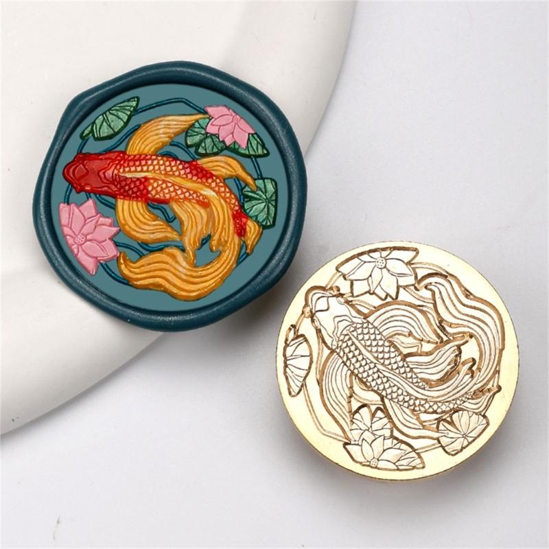 Vintage Seal Stamp Head Replacement, Embossed Sealing Stamp Head for Seal Envelope, Invitations Scrapbooking Decoration