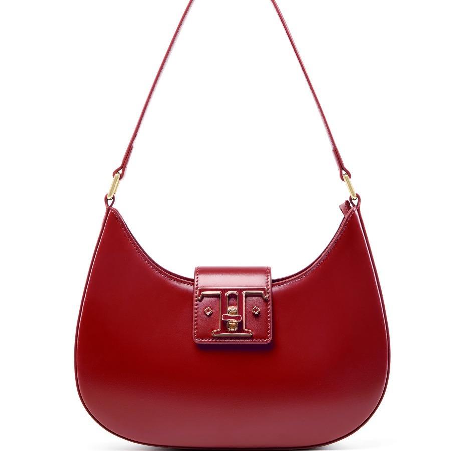New Underarm Bag Premium Versatile Leather Shoulder Bag Niche Design Moon Bag