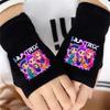 Cartoon Printed Fingerless Gloves For Boys And Girls
