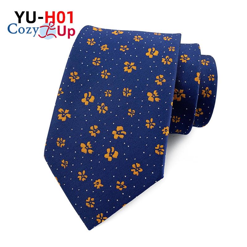 Cozy Up 3.15"(8cm) Fashion Striped PaisleyTies Men Plaid Flower Necktie for Wedding