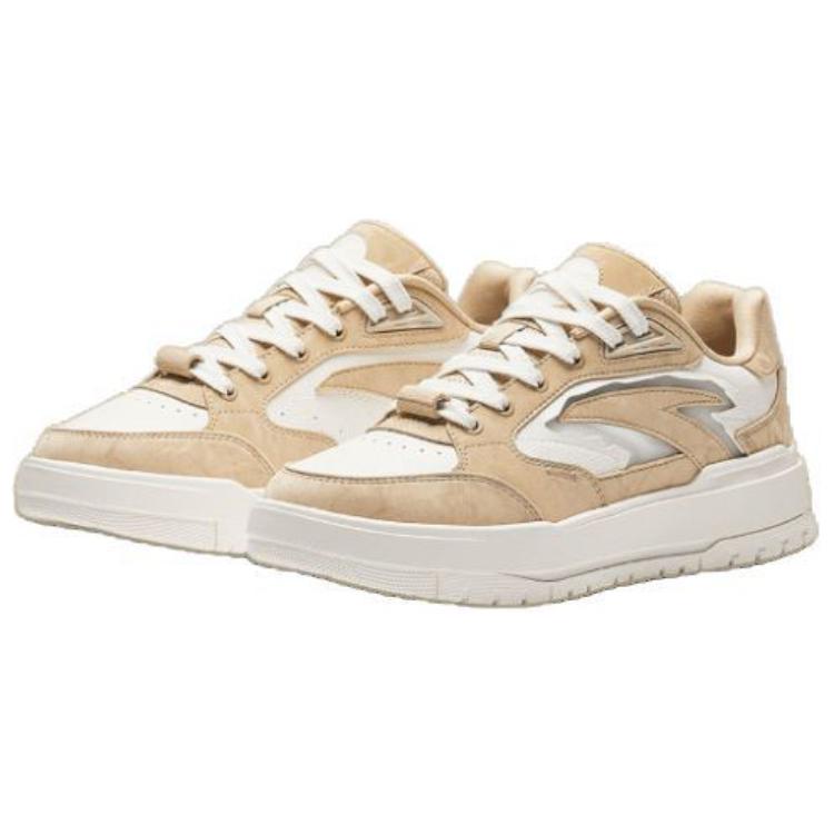 New Anta 982 Casual Vintage Low Top Skateboard Shoes Men's Khaki 112348067S-1