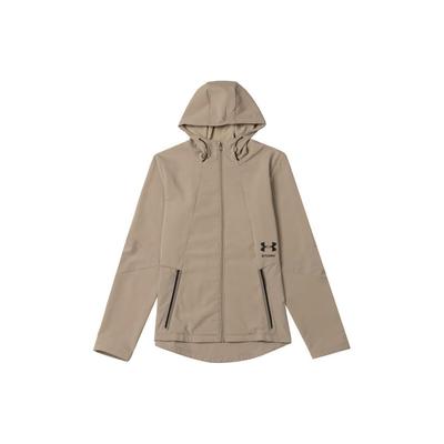 Color Block Fitness Training Casual Long Sleeve Jacket Men Outerwear Khaki 1320950-299