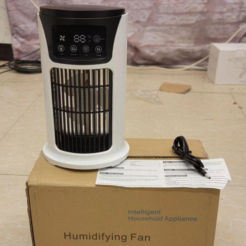 

Бесшумный настольный вентилятор-распылитель и увлажнитель для офиса и общежитий