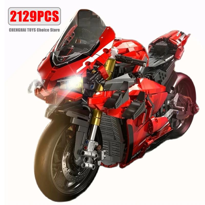 High-Quality 672101 High-Quality 2129Pcs Urban area High-Quality Tech High-Quality Motorcycle High-Quality Car Construction set High-Quality