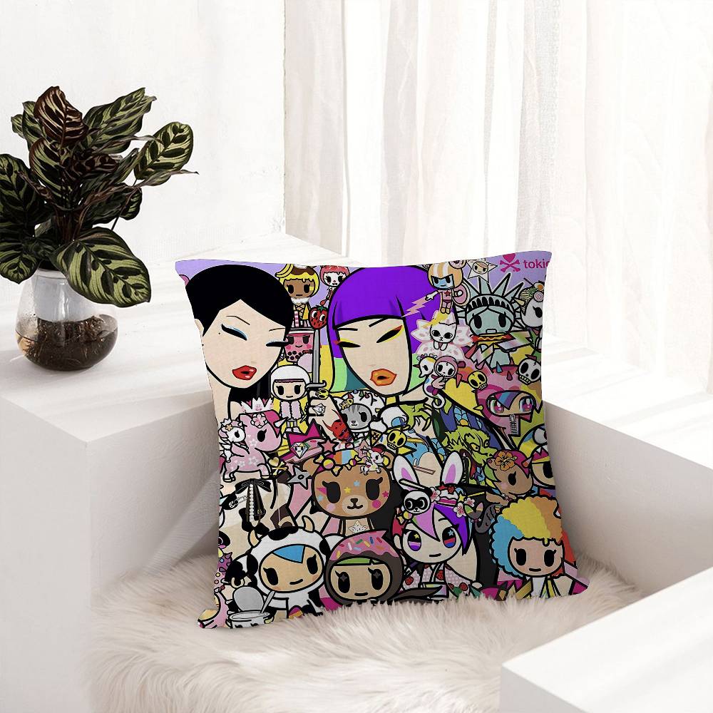 Japonia Anime T-Tokidokis Poszewka na Poduszkę Design Poszewka na Poduszkę Dekoracja Świąteczna Dekorati