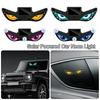 Wireless Car Warning Light Suction Cup Devil Eyes Car Light Gifts Solar LED Car Light