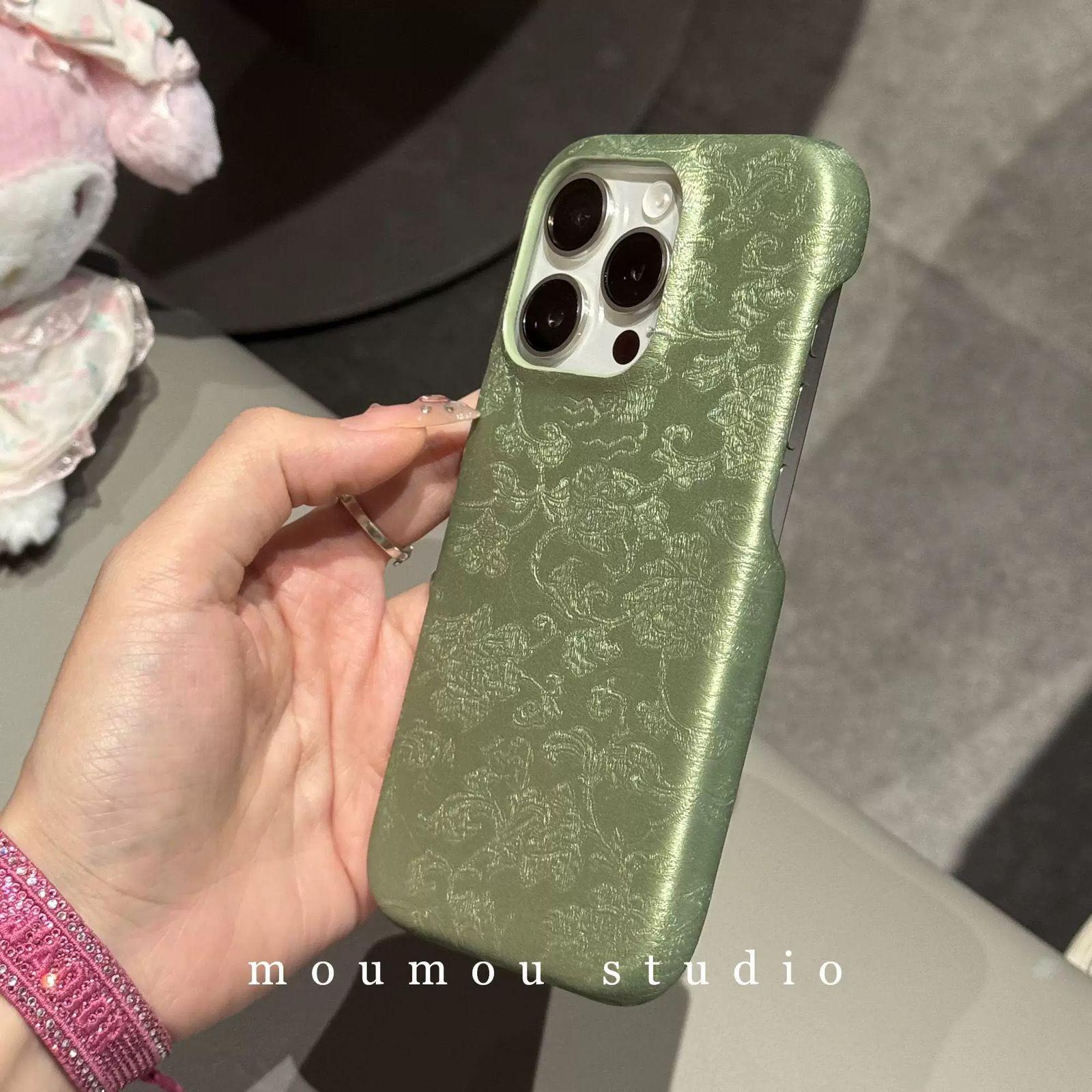 

Друкований шовковий чохол для телефону Apple iPhone 16 Pro Max - М який силіконовий протиударний креативний повний чохол для iPhone 16Pro/16/15ProMax/15Pro/14ProMax/14/13 Apple 13Promax зелений