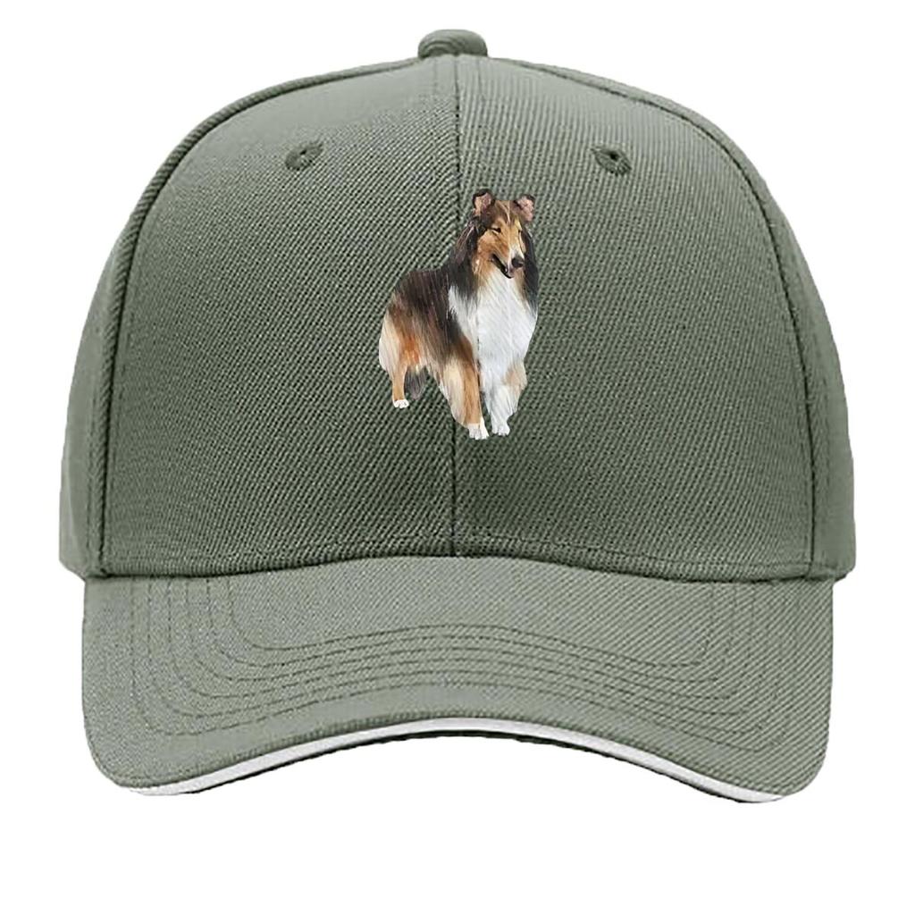 Collie Charm Dog Grace Hip Hop hat Fashion Outdoor Sports Sandwich Baseball Cap