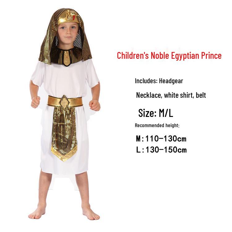 Dětský egyptský a řecký bojovník kostým: Faraon, Kleopatra, Princ, Princezna, Oblečení římské bohyně