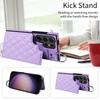 Suitable for Samsung S24 mobile phone case A25 rhombus small fragrant wind card ring bracket portable rope A05S anti-drop
