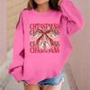 Children's Fashionable Casual Long-sleeved Loose Christmas Print Pullover Sweatshirt