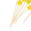 100 Pcs Disposable Bamboo Picks Food Fruit Cocktail Handmade Toothpicks