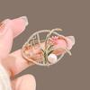 The Ancient-style Orchid Brooch Exudes A Sense of Sophistication for Women with A High-end Pearl Charm and A Unique Chinese Style Brooch