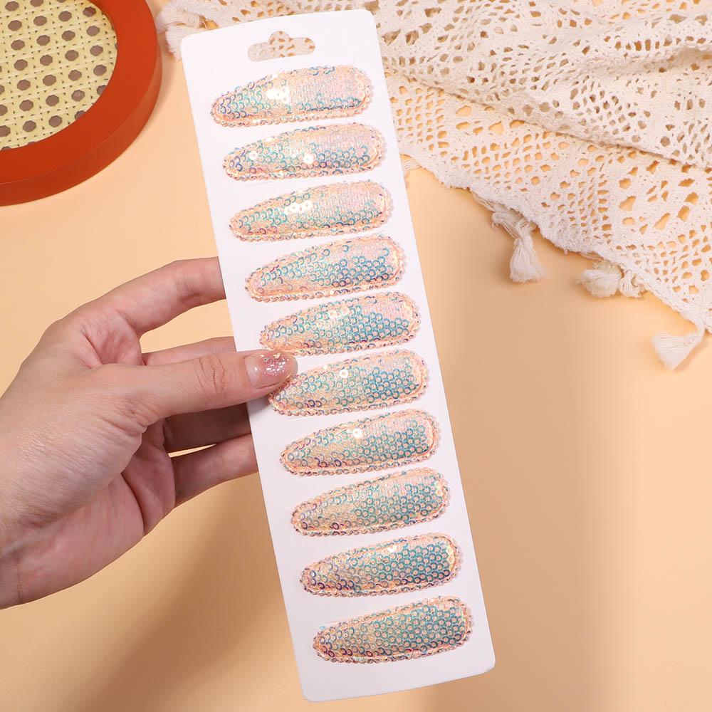 10Pcs/Set Korean Party Sequins BB Clips Hair Clips for Kids Handmade Hairpins Barrettes Headwear Girls Baby Hair Accessories
