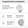 U-Shaped Neck Pillow Memory Foam Travel Neck Cushion Slow Rebound Neck Support Pillow with Storage Box for Cars Flights Home Office