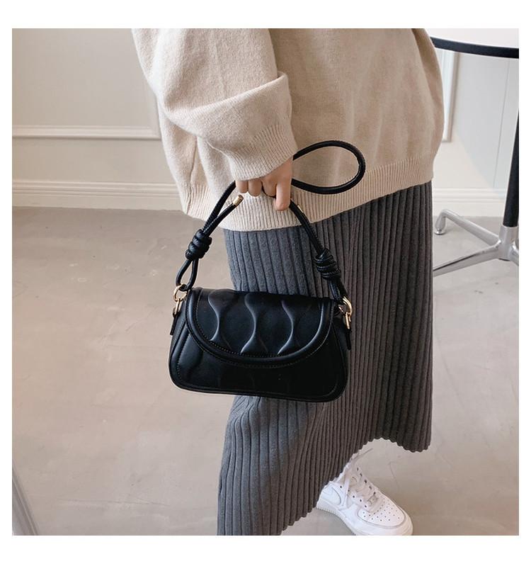 Vintage Handbag For Women 2024 New Arrival Chic Crossbody Bag Texture Trendy Single Shoulder Bag Ins Small Square Bag