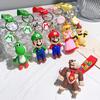 Anime Super Mario Bros Breloczek Wisiorek Kreskówka Mario Luigi Księżniczka Peach Breloczek Plecak Torba Breloczek do Kluczy Samochodowych Rekwizyt Prezent