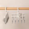 Socken-Trockenständer mit 10 Clips, Multifunktions-Trockenclips für Studentenwohnheime, Balkon-Trockenclips, Unterwäsche-Trockenclips