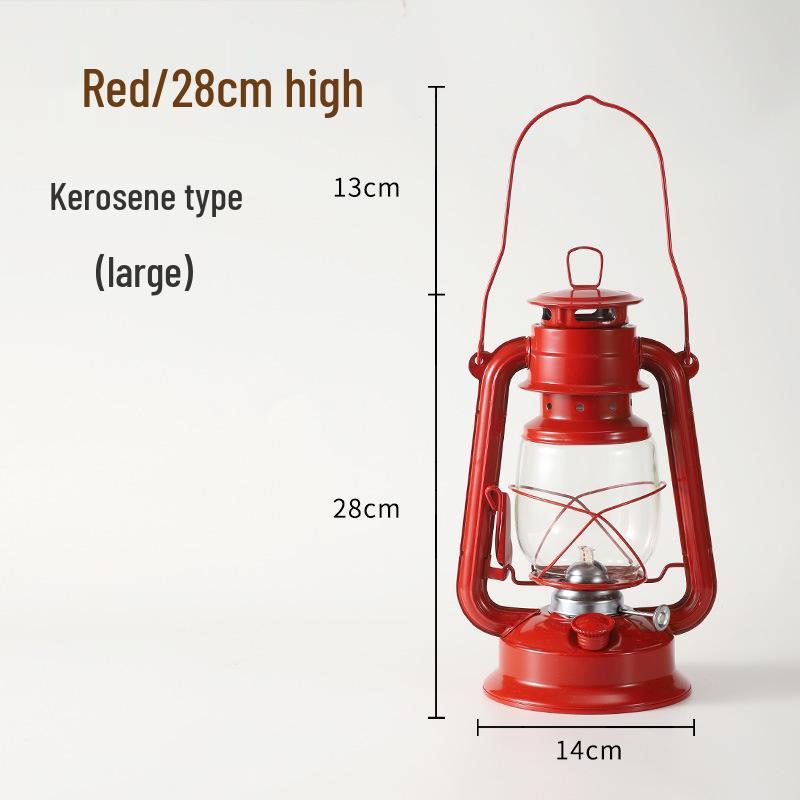 Retro Handheld Kerosene Lantern for Outdoor Camping and Decor