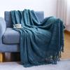 Πλεκτή καρό κουβέρτα 14 χρωμάτων με φούντα Super Soft Bohemia Throw κουβέρτα για κάλυμμα καναπέ κρεβατιού Διακοσμητικές κουβέρτες
