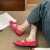 Flat Bottom Round Head Design Single Shoes Women's Shoes 2025 New Spring and Autumn Bow Gentle Ballet Mary Jane Shoes