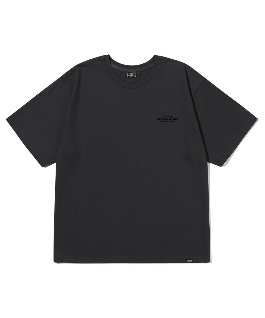 Peideu Pd Fake Short Sleeve T-Shirt Charcoal