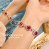 New Trendy Lab Crushed Ice Cut Moissanite Tennis Bracelets For Women Elegant   Color Noble Bangles Cz Fine Jewelry