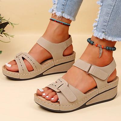 Γυναικεία Σανδάλια 2024 Νέα Soft Bottom Wedge Heels Summer Platform Sandalias Mujer Elegant Wedges Γυναικεία σανδάλια Παπούτσια