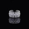 Zirconia Diamond Geometric Heart Open Ring - Fresh High-end Jewelry for Index Finger